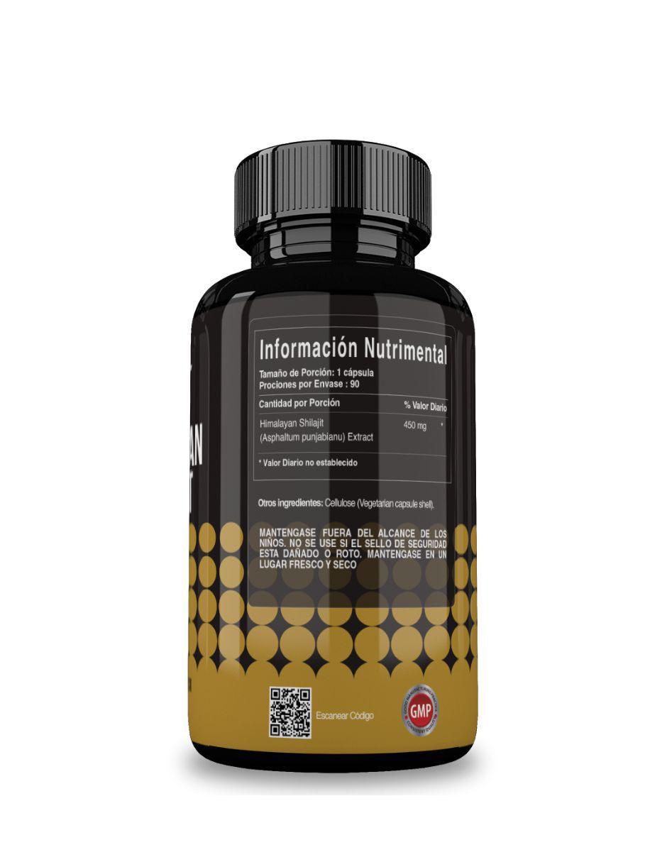 Himalayan Shilajit con shilajit del himalaya sabor natural de 90 cápsulas 2