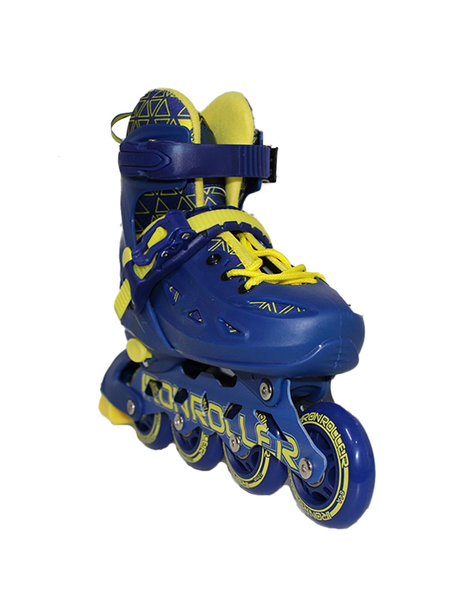 PATINES EN LÍNE, 17-20 CM, AZUL MARINO