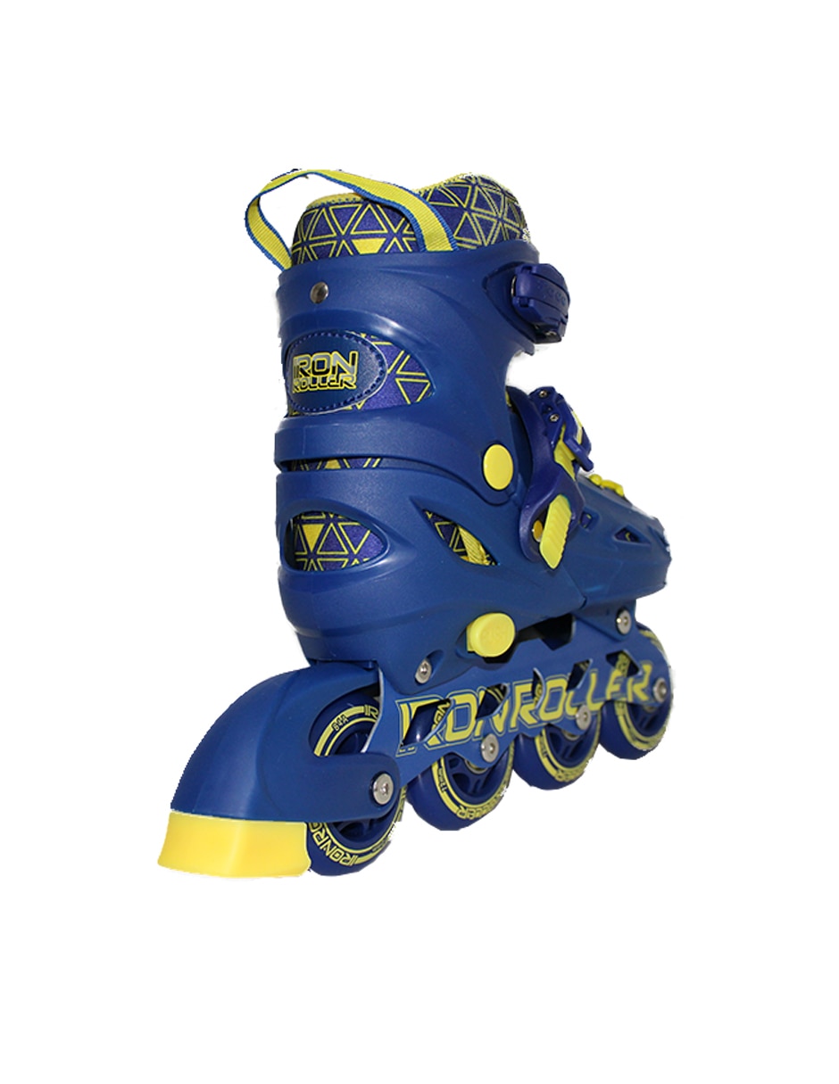 PATINES EN LÍNE, 17-20 CM, AZUL MARINO