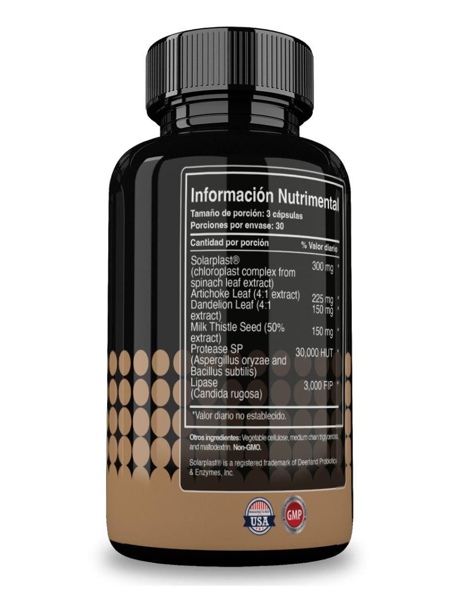 Healthy Liver con hoja de alcachofa, hoja de diente de león y semillas de cardo sabor natural de 90 cápsulas 3