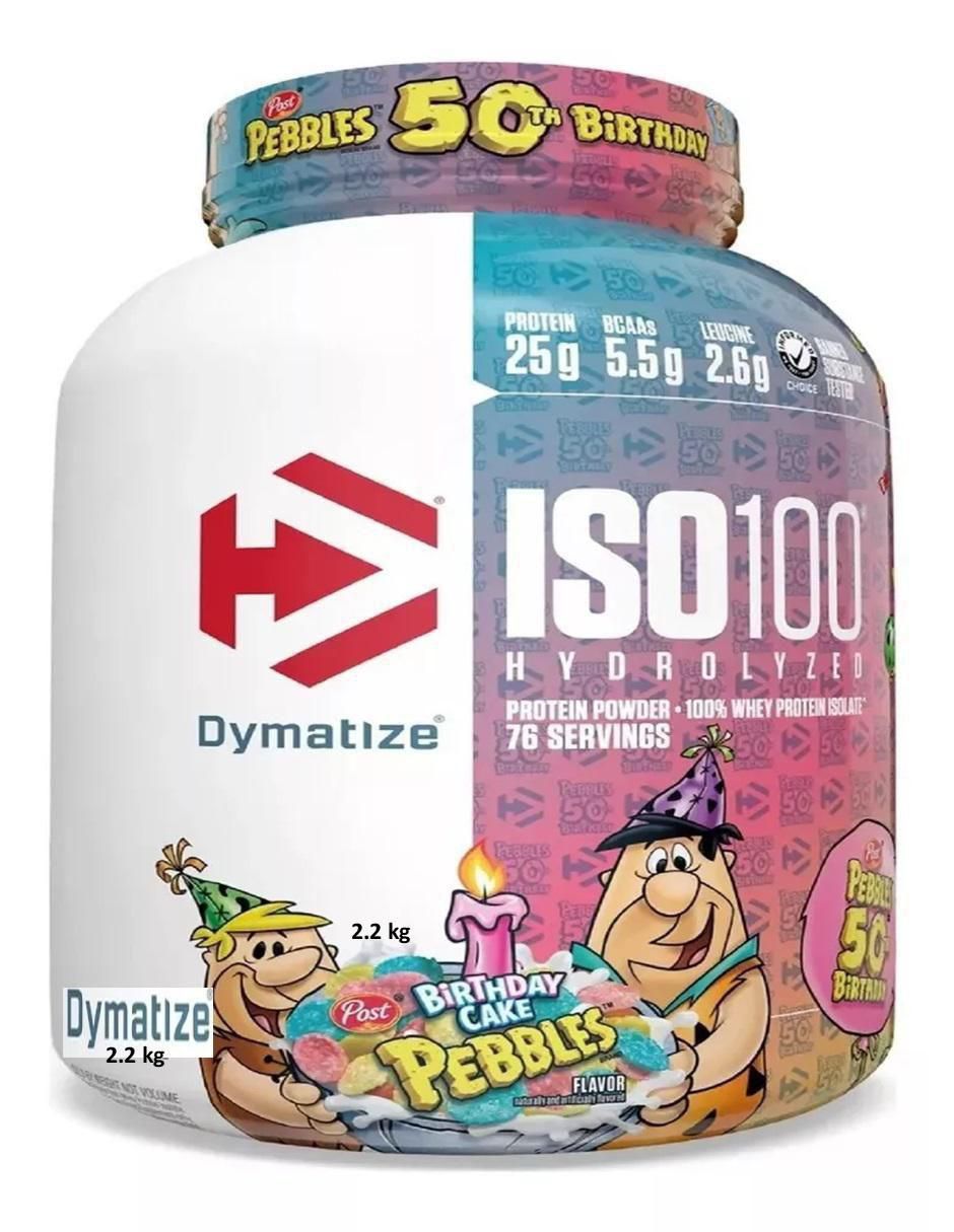 Proteina Suero De Leche 100% aislado e hidrolizado Dymatize Iso 100 sabor original de 2.2 kg