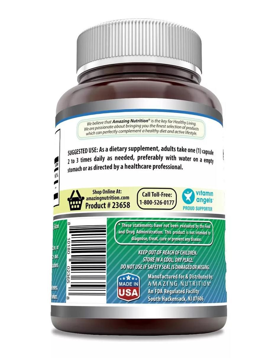 Gaba With Vitamin B6 con gaba sabor natural de 200 cápsulas 3
