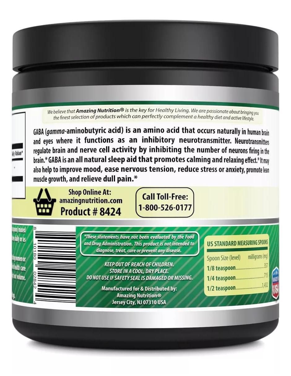 Gaba powder con gaba sabor natural de 500 g 3