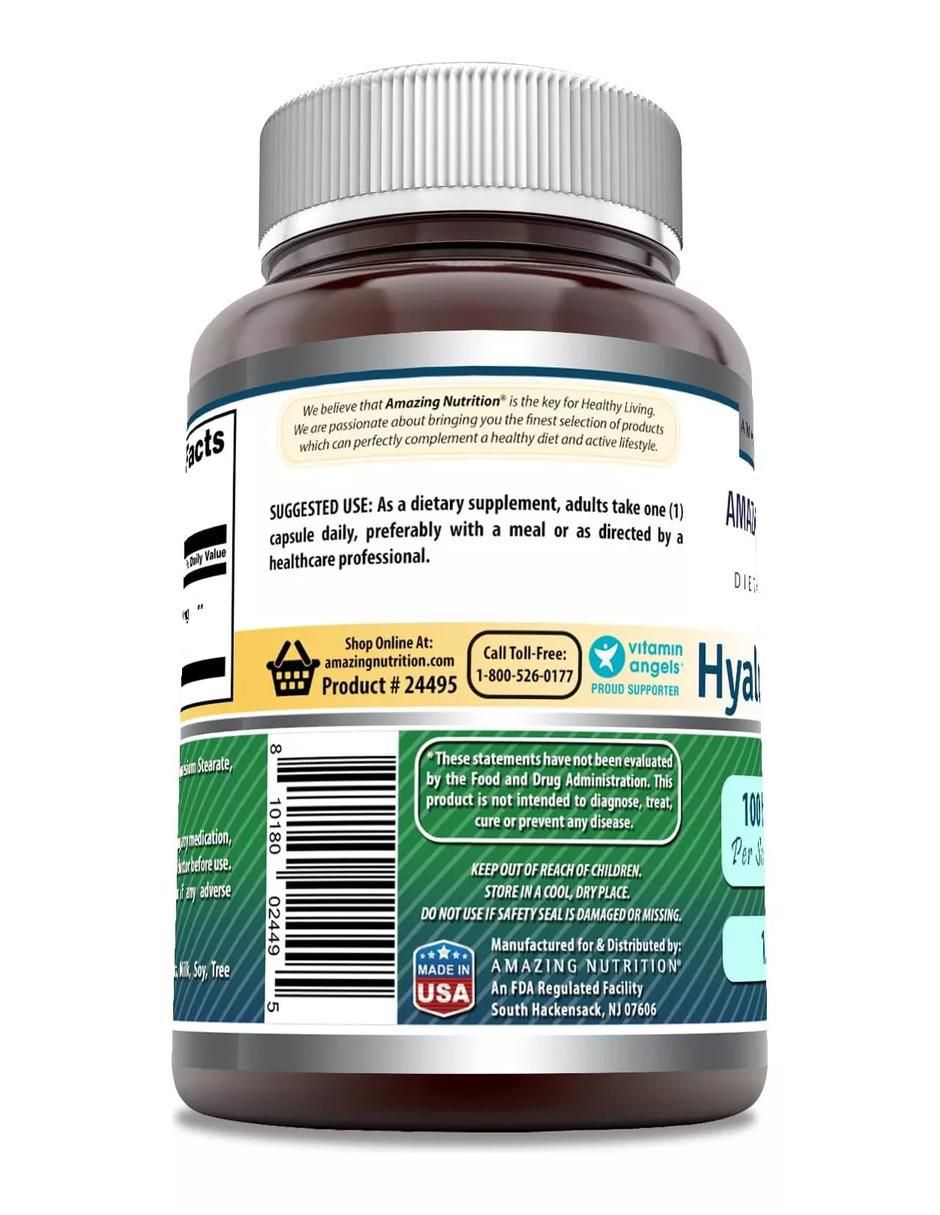Hyaluronic Acid con ácido hialurónico sabor natural de 120 cápsulas 3