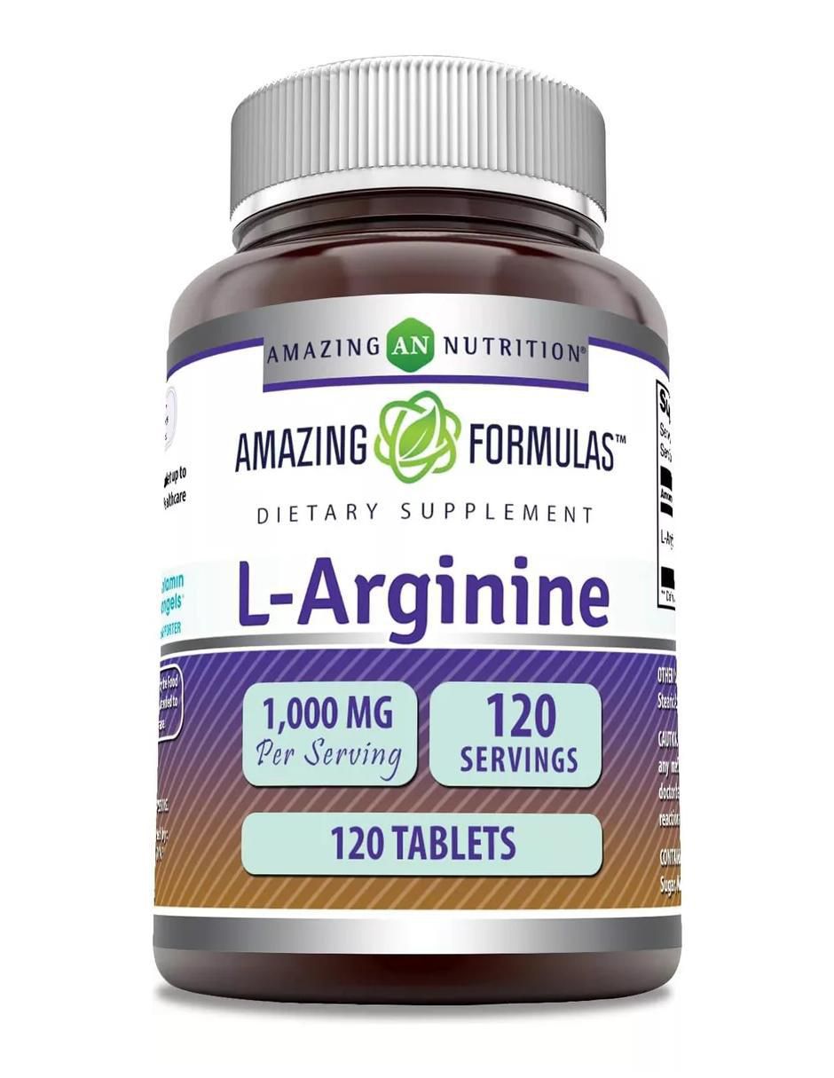 L-Arginine con arginina sabor natural de 120 tabletas L-Arginine con arginina sabor natural de 120 tabletas