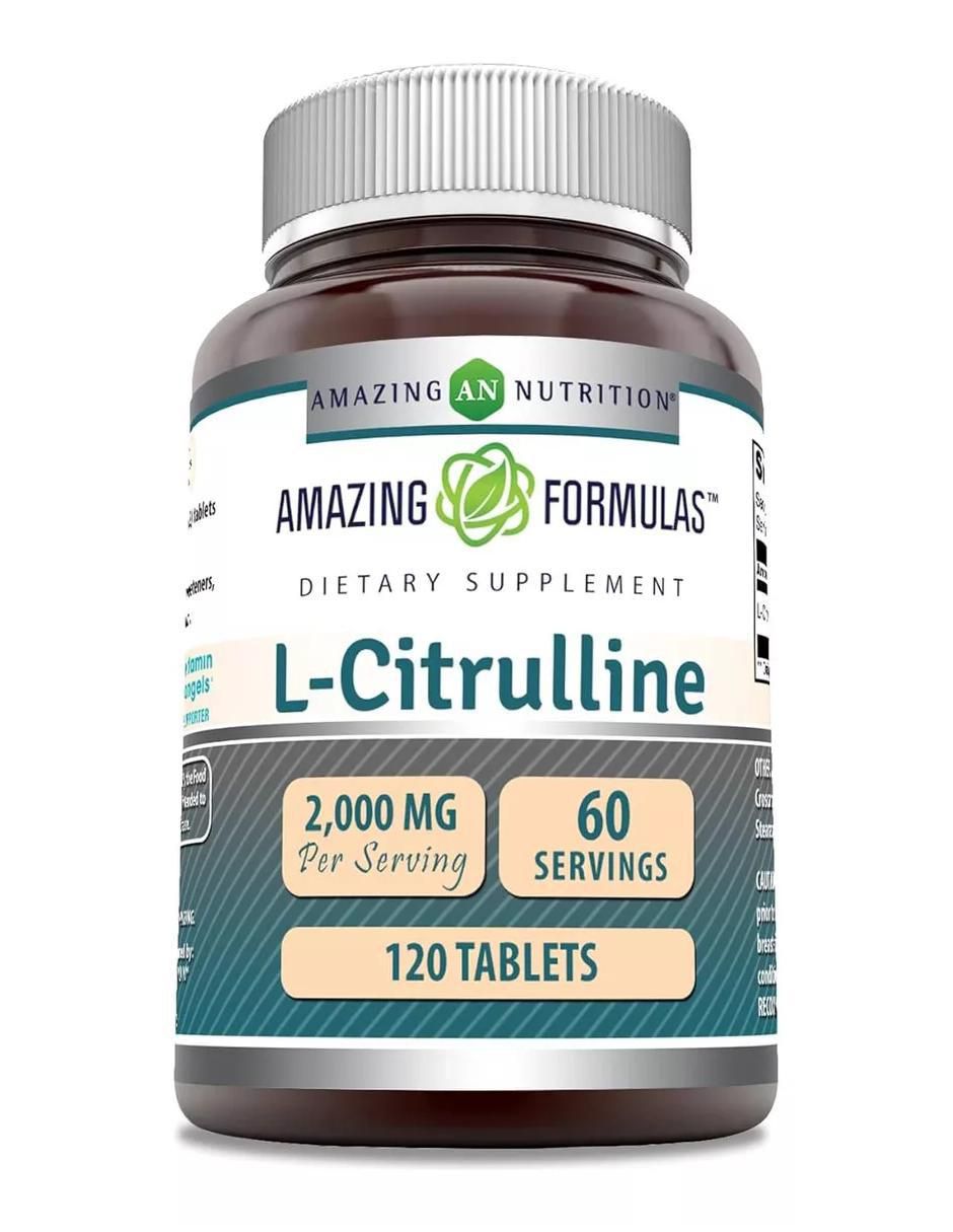 L-Citrulline con citrulina sabor natural de 120 cápsulas L-Citrulline con citrulina sabor natural de 120 cápsulas