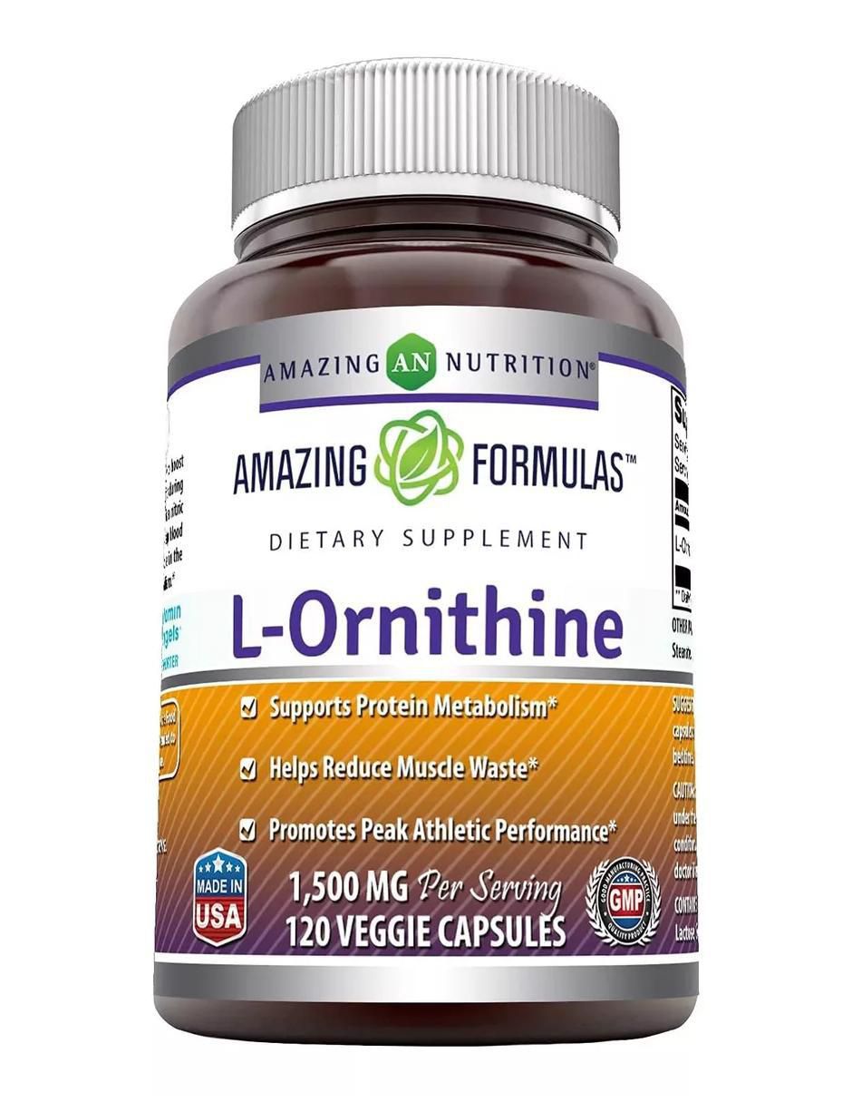 L-Ornithine con l-ornitina sabor natural de 120 cápsulas L-Ornithine con l-ornitina sabor natural de 120 cápsulas
