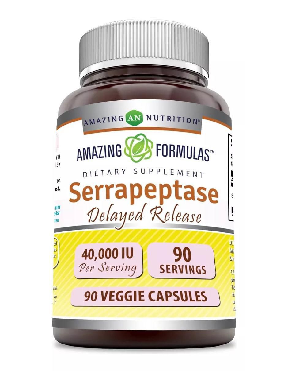 Serrapeptase sabor natural de 90 cápsulas Serrapeptase sabor natural de 90 cápsulas
