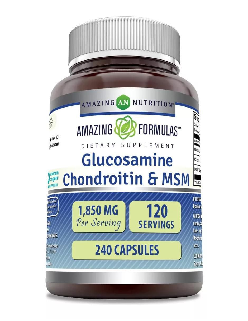 Glucosamine Chondroitin sabor natural de 240 cápsulas Glucosamine Chondroitin sabor natural de 240 cápsulas