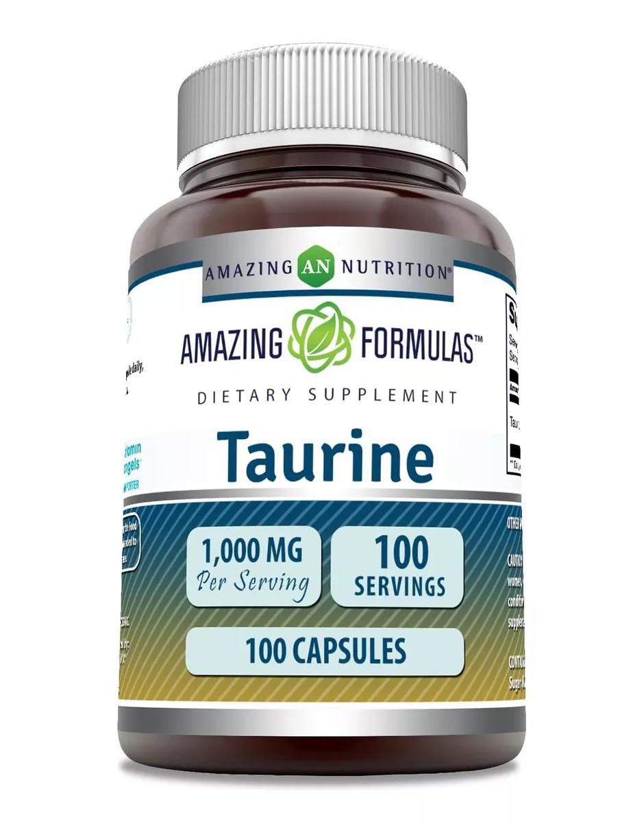 Taurine con taurina sabor natural de 100 cápsulas Taurine con taurina sabor natural de 100 cápsulas