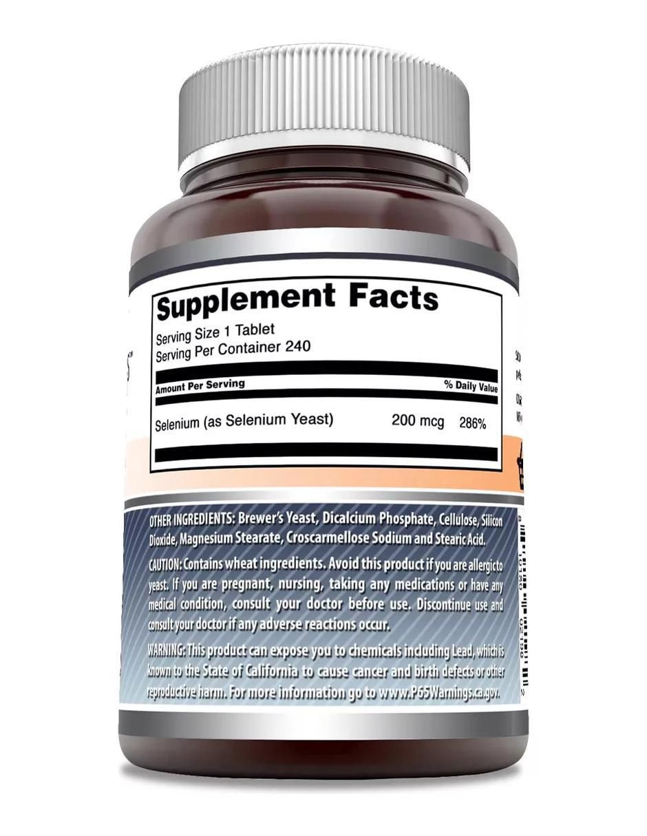 Selenium con selenio sabor natural de 240 tabletas 2