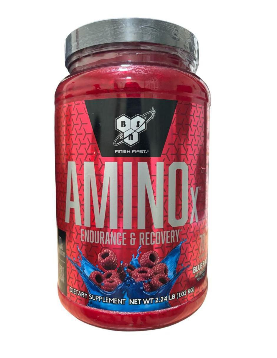 Amino X 70serv con BCAAS Bsn con aminoácidos y electrolitos sabor mora azul de 1 kg 1