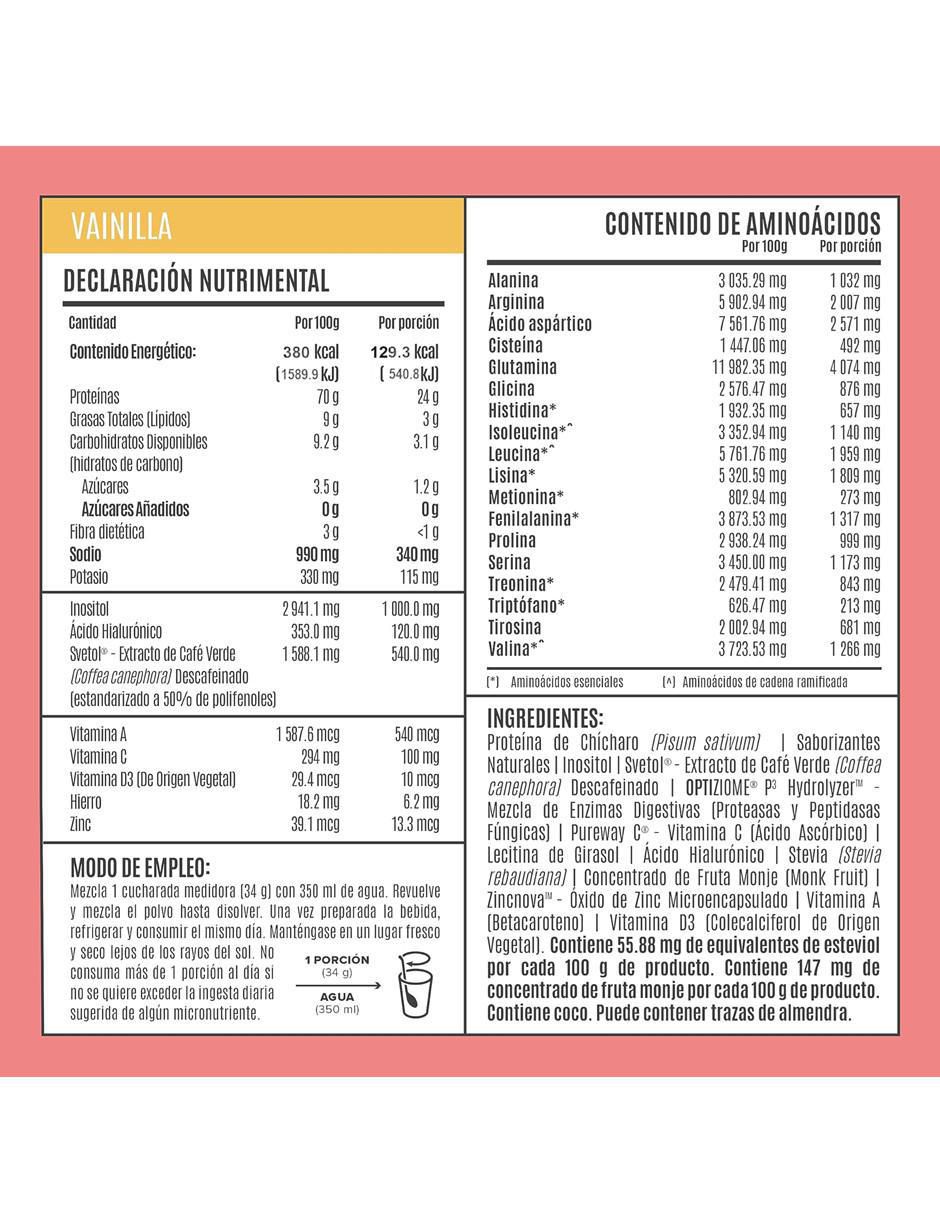 Proteína vegetal Fitmingo sabor vainilla de 1.7 kg 2