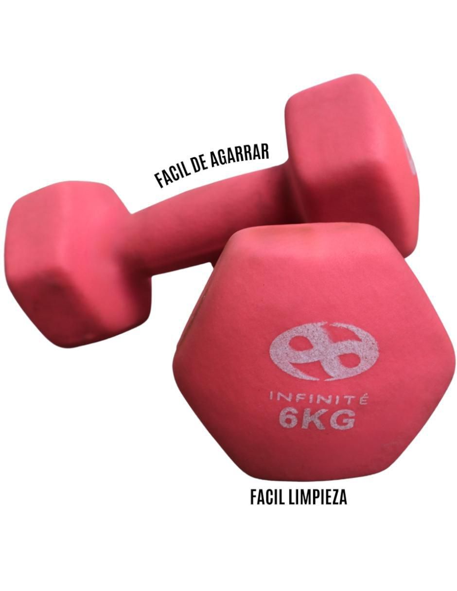 Set mancuernas de peso fijo 6 kg 2 piezas 2