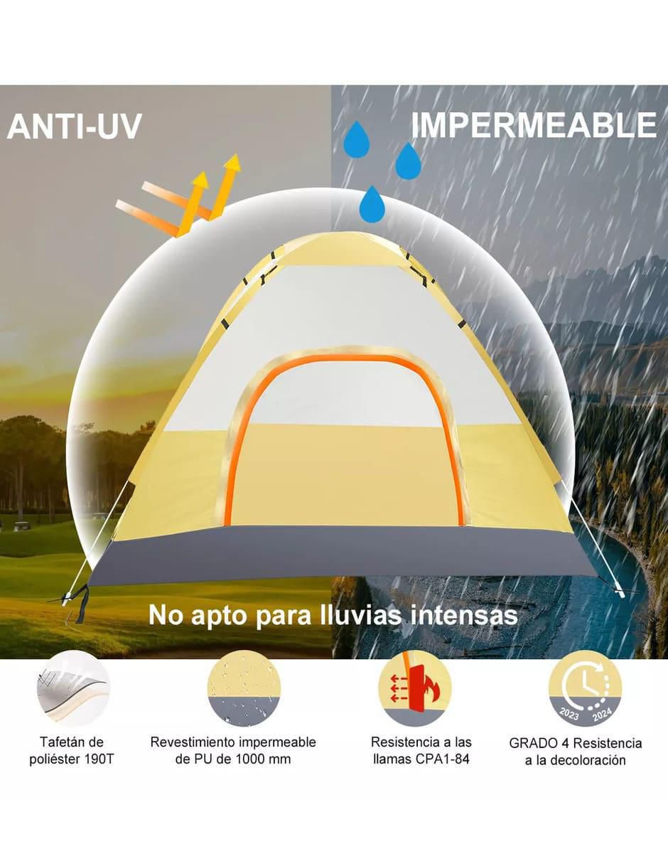 Casa de campaña para 4 personas 2