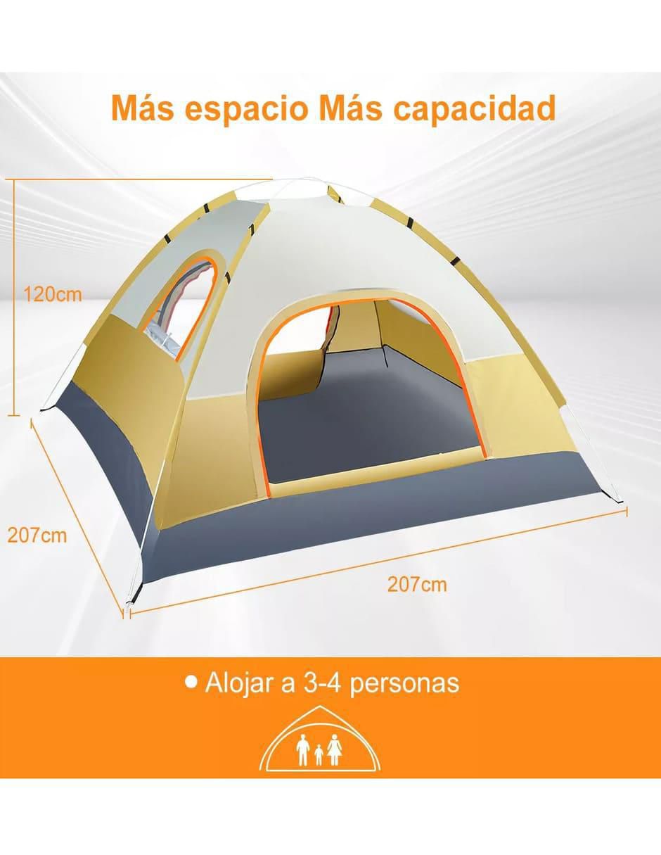 Casa de campaña para 4 personas 5