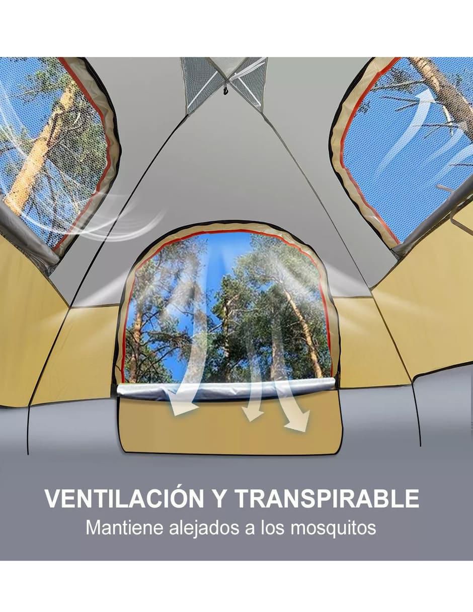 Casa de campaña para 4 personas 3