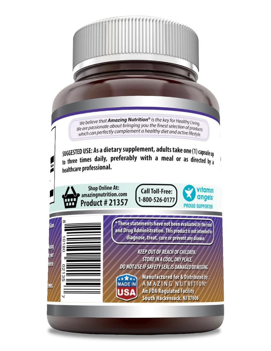 L-Arginine 500 mg con arginina sabor natural de 250 cápsulas 3