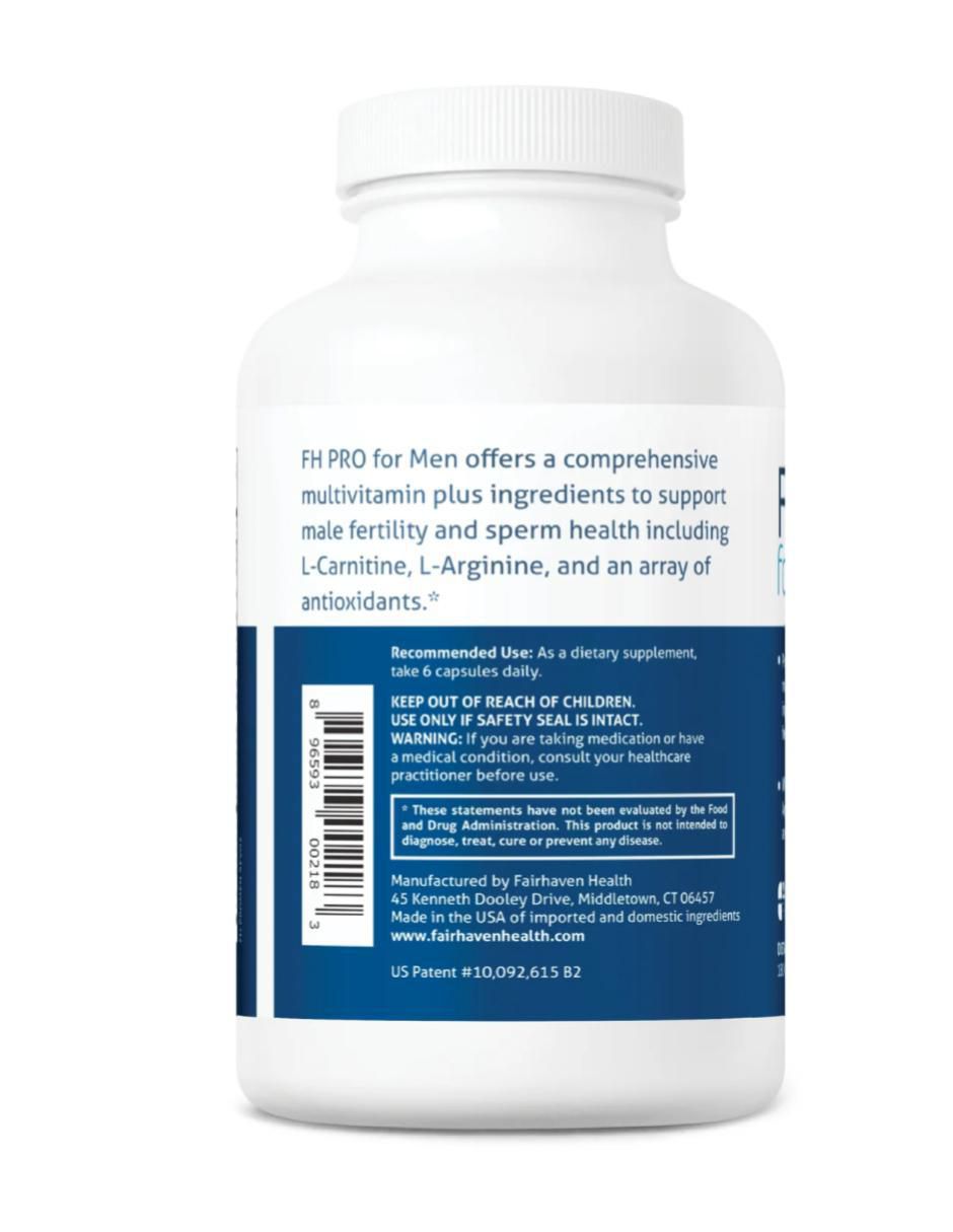 Fh Pro For Men Fertilidad con multivitaminico sabor natural de 180 Cápsulas 3