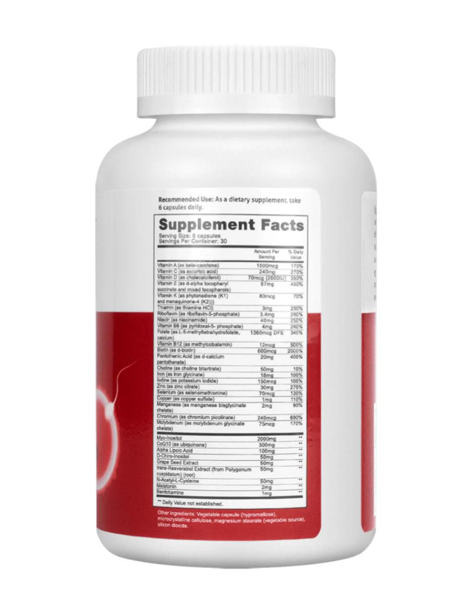 Fh Pro Women Fertilidad con multivitaminico sabor natural de 180 Cápsulas 2