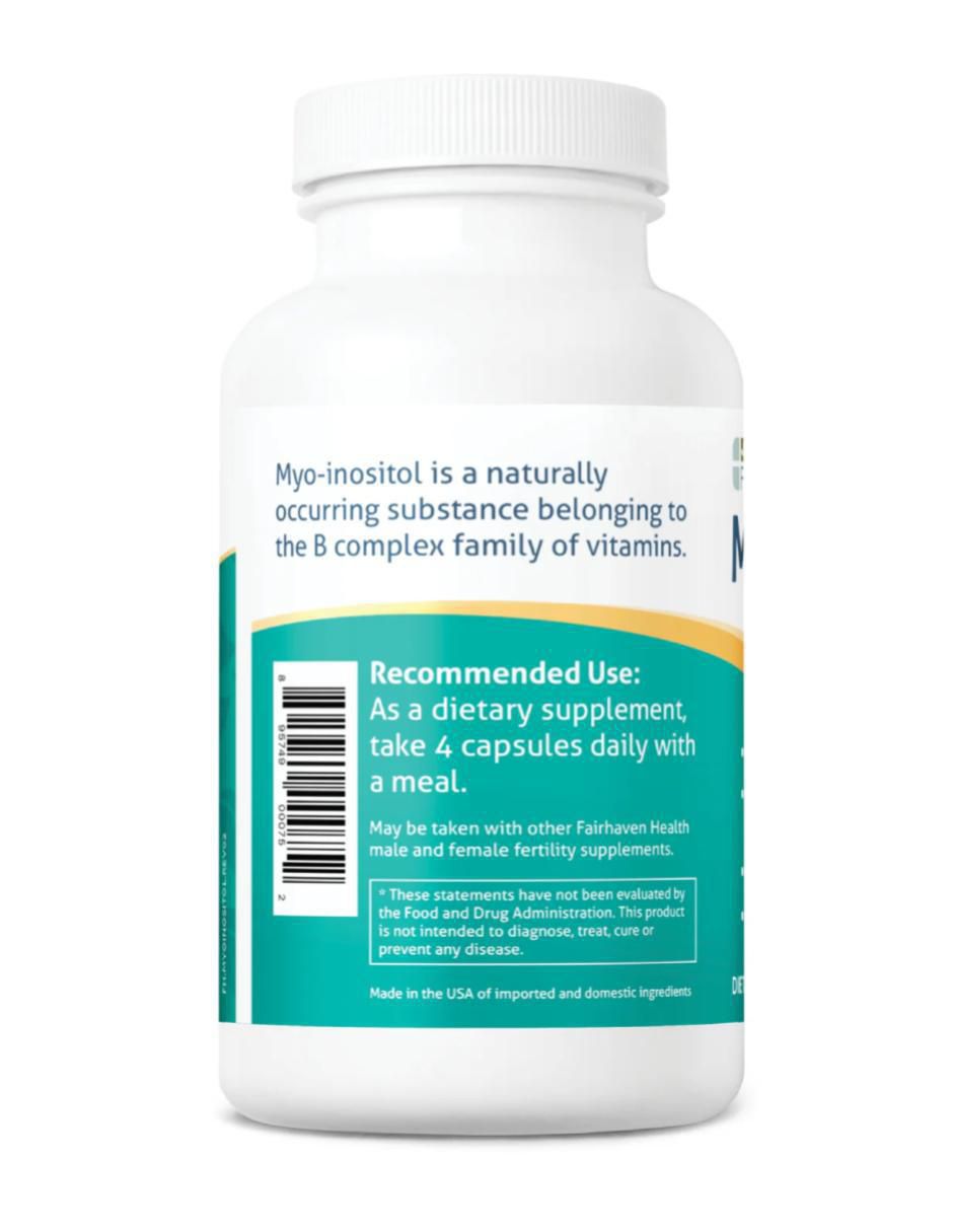 Myo-inositol para Mujer y Hombre sabor natural de 120 cápsulas 3