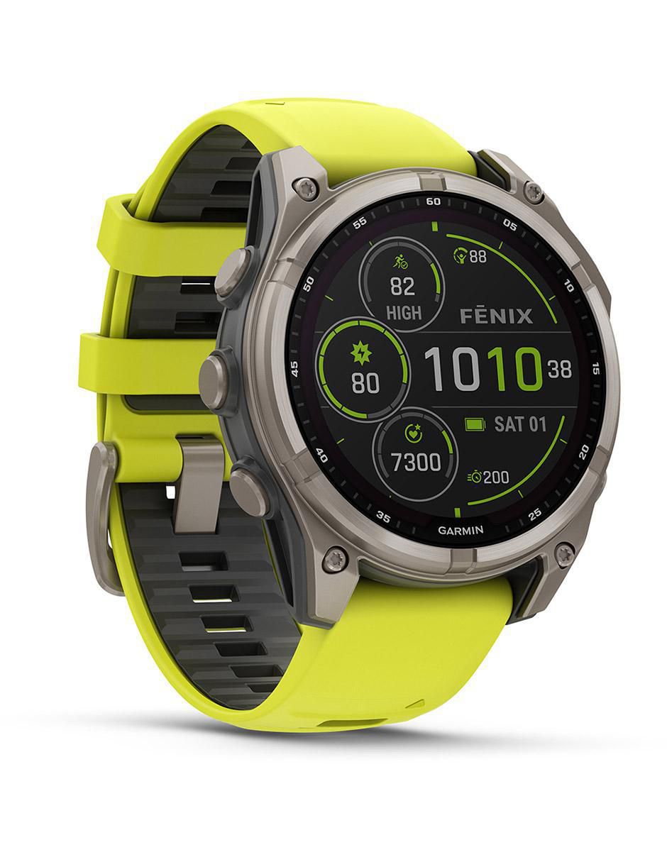 "monitor de ejercicio" garmin fenix 8 solar cristal zafiro "para" entrenamiento