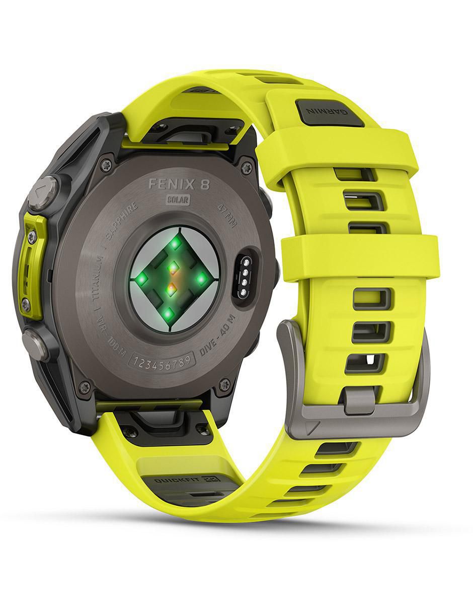"monitor de ejercicio" garmin fenix 8 solar cristal zafiro "para" entrenamiento