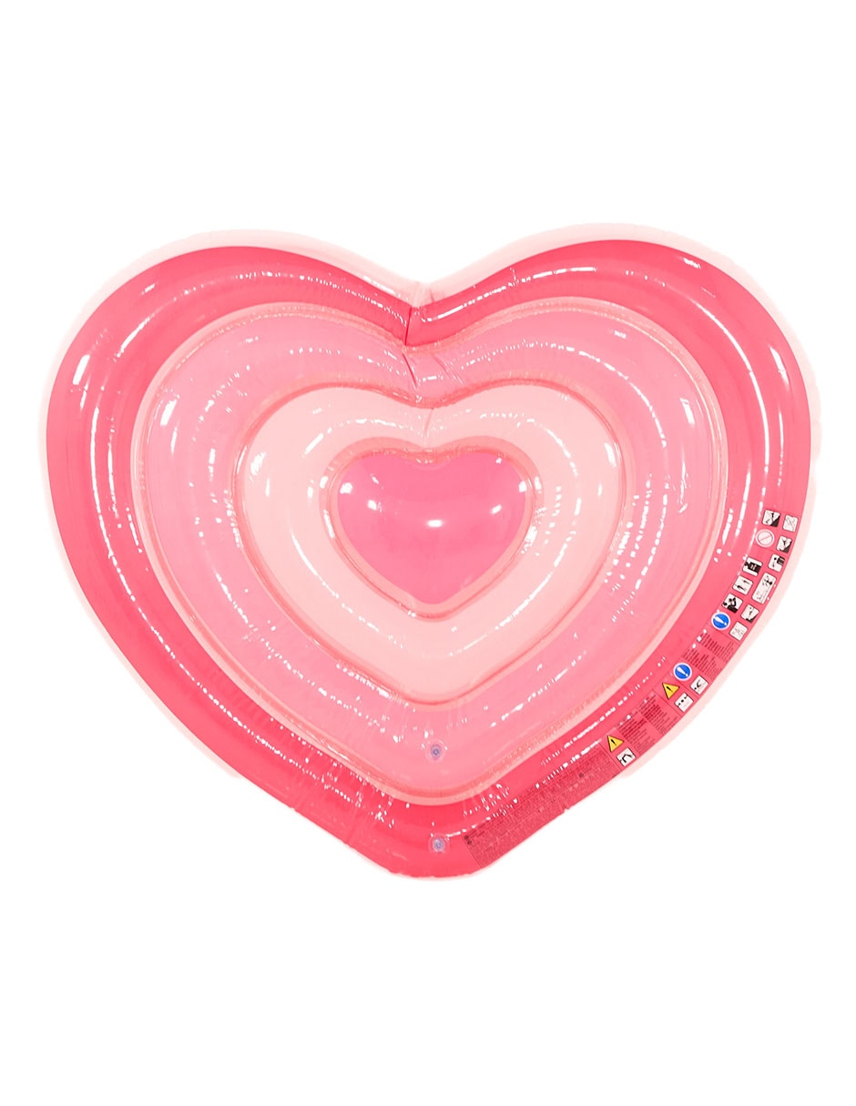 Inflable acuático forma de corazón infantil