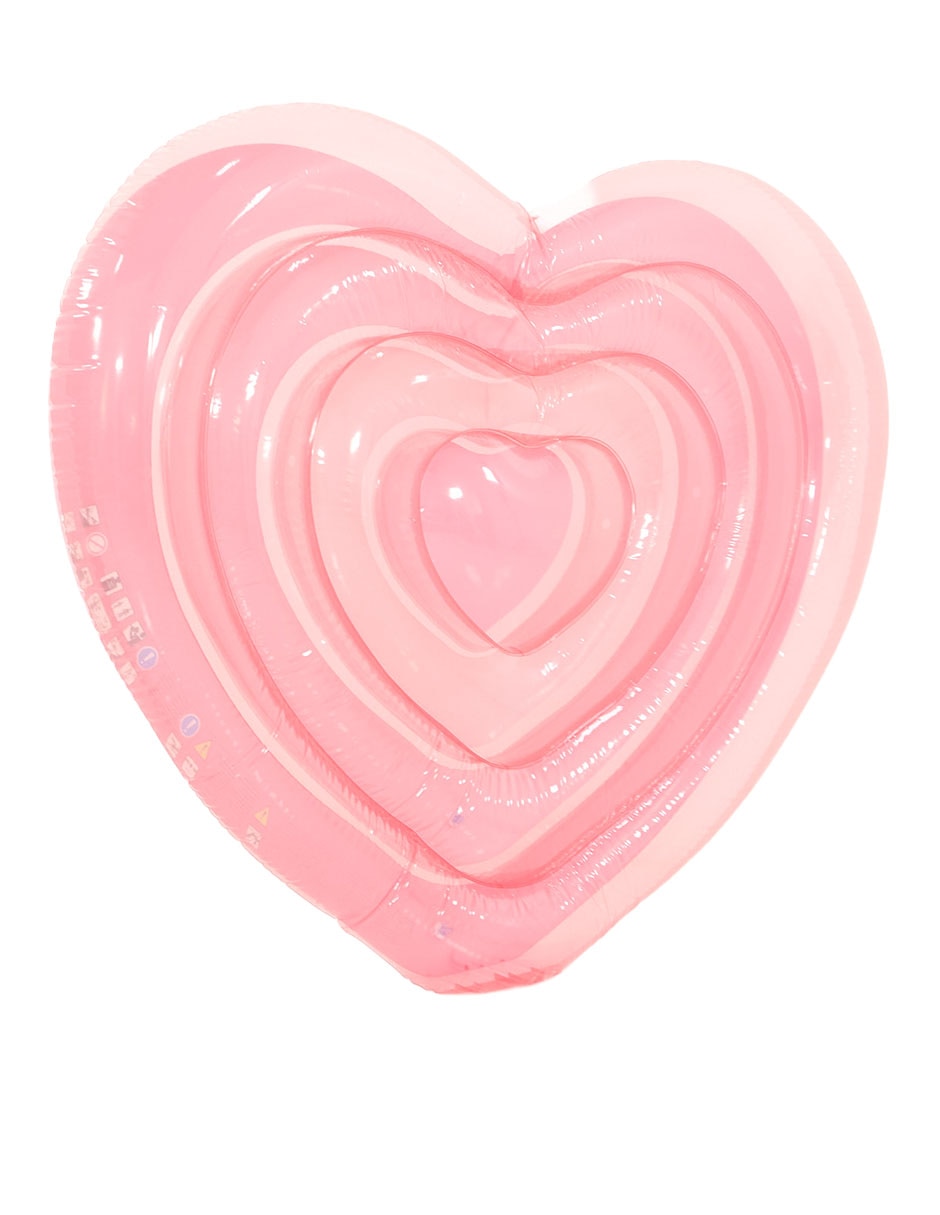 Inflable acuático forma de corazón infantil 5