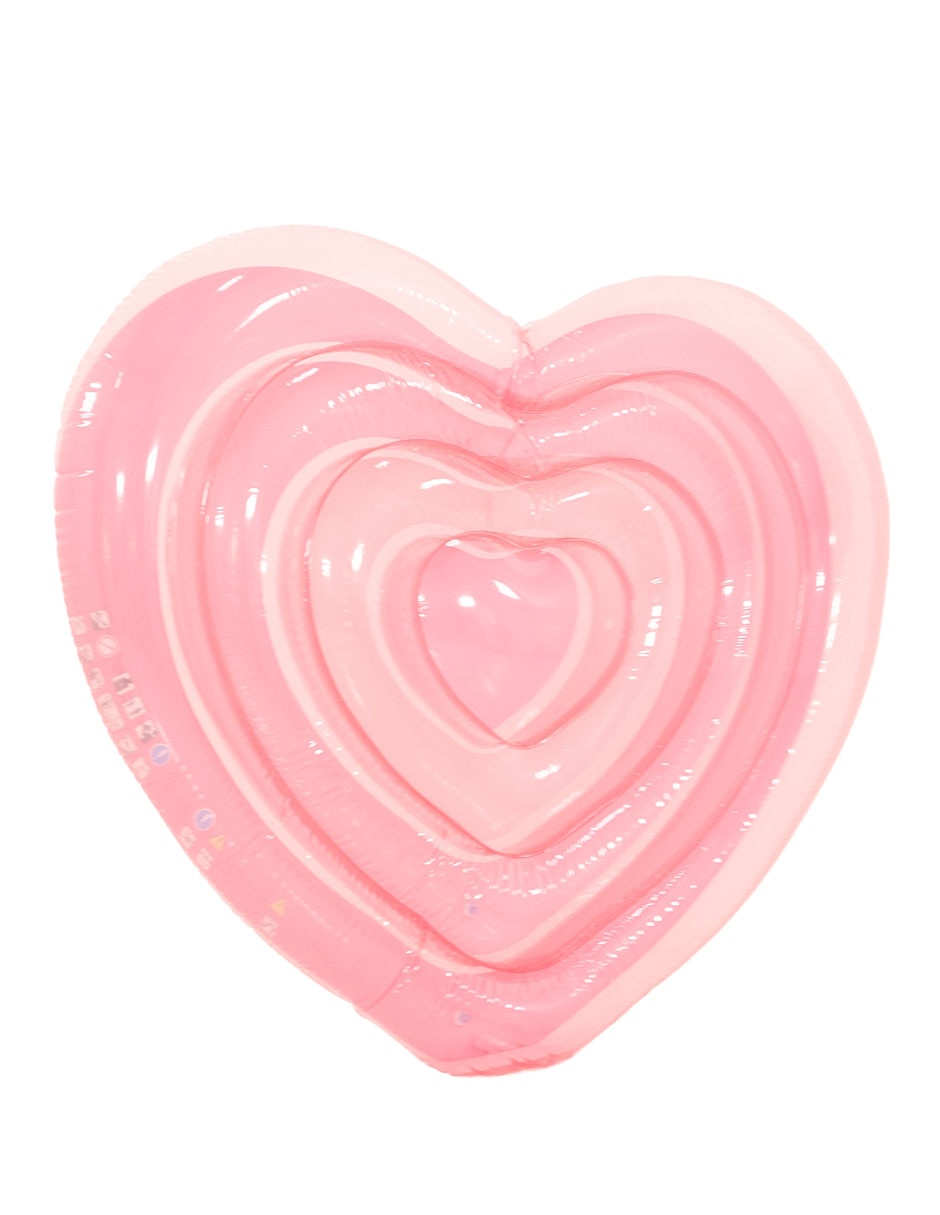 Inflable acuático forma de corazón infantil 6