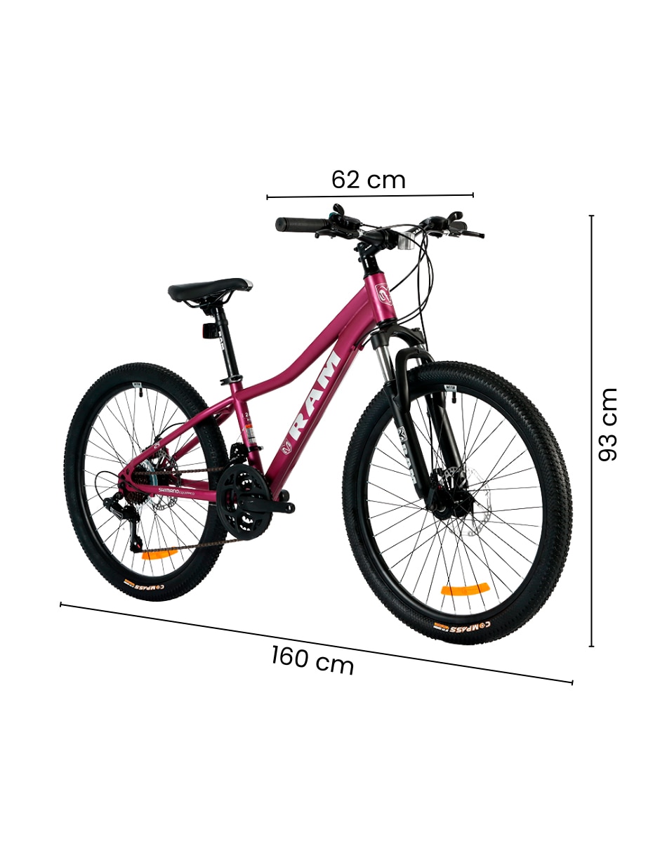 Bicicleta de montaña rodada 24 Rebel unisex 3