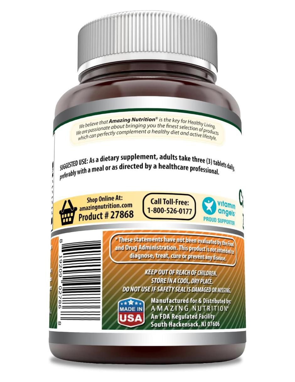 Calcium Magnesium Zinc + Vitamin D3 con calcio, magnesio, zinc + vitamina d3 sabor natural de 150 tabletas 3