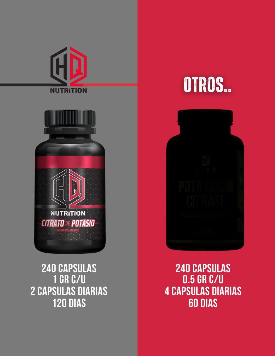 Citrato de potasio de 120 cápsulas 6