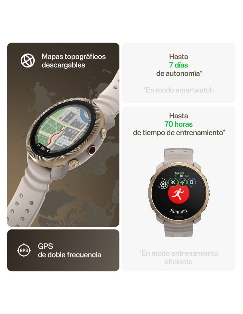 POLAR Compatible con iOS PLÁSTI, BEIGEL