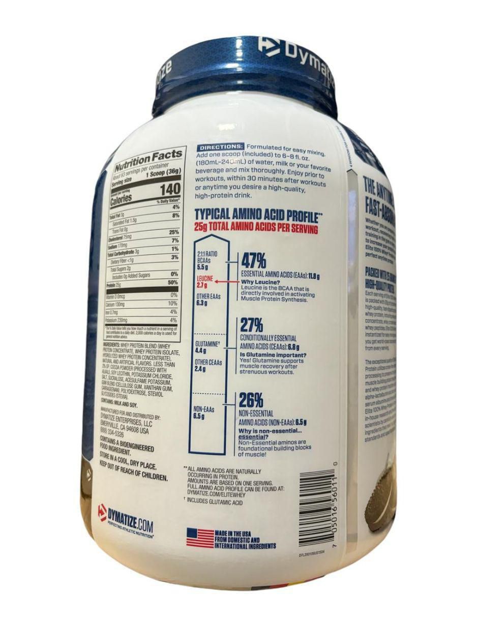 Elite Whey con proteína de suero de leche sabor galleta de 2.3 kg 2