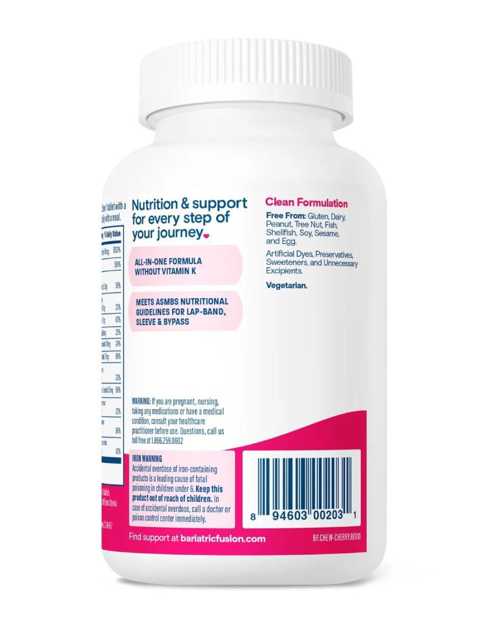 Multivitamin Complete Chewable sabor cereza de 120 tabletas 4