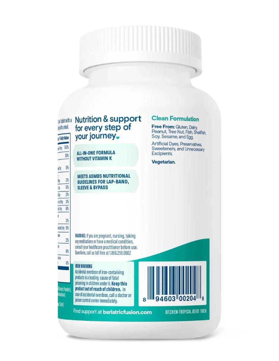 Multivitamin Complete Chewable sabor frutas tropicales de 120 tabletas 5