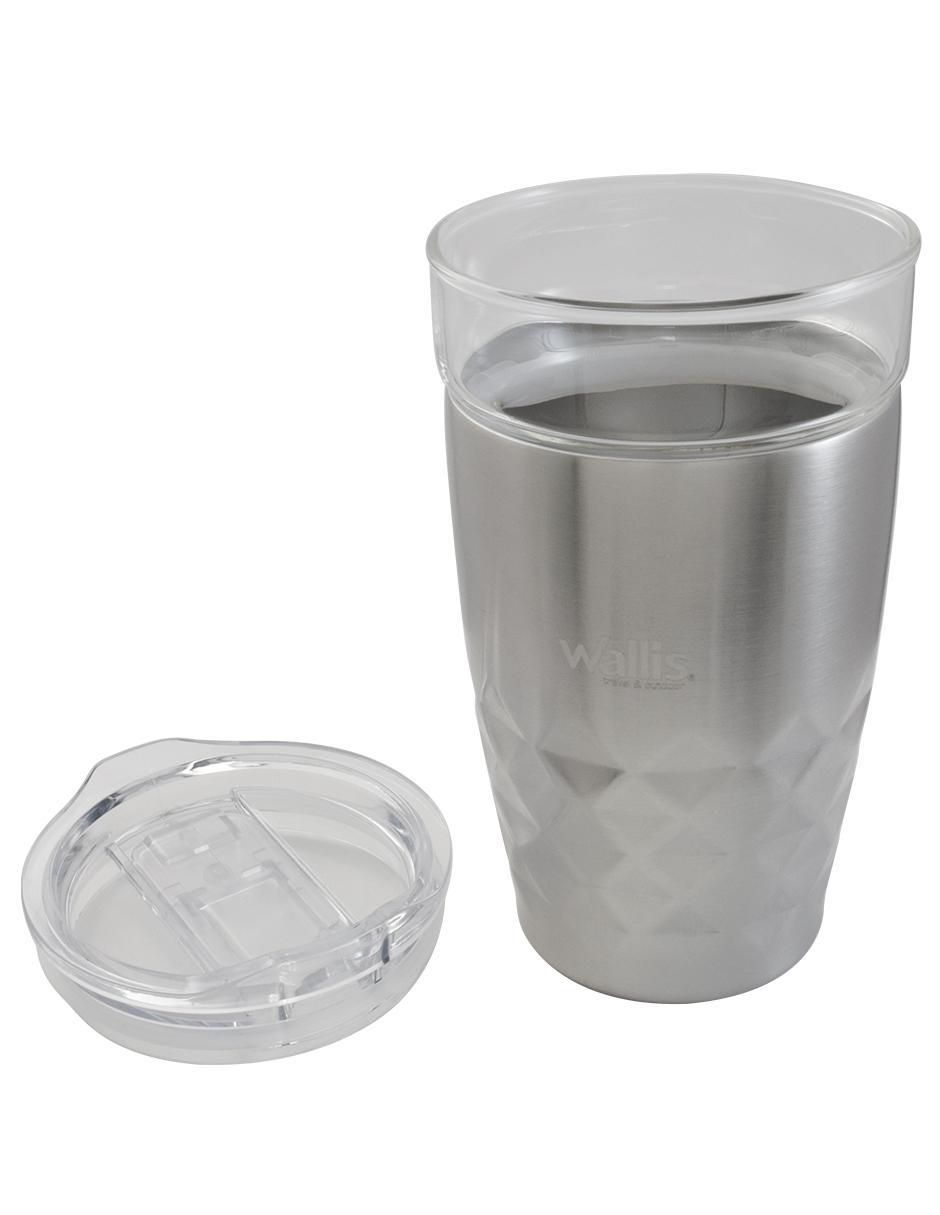 Termo de acero inoxidable con tapa a presión 350 ml 2