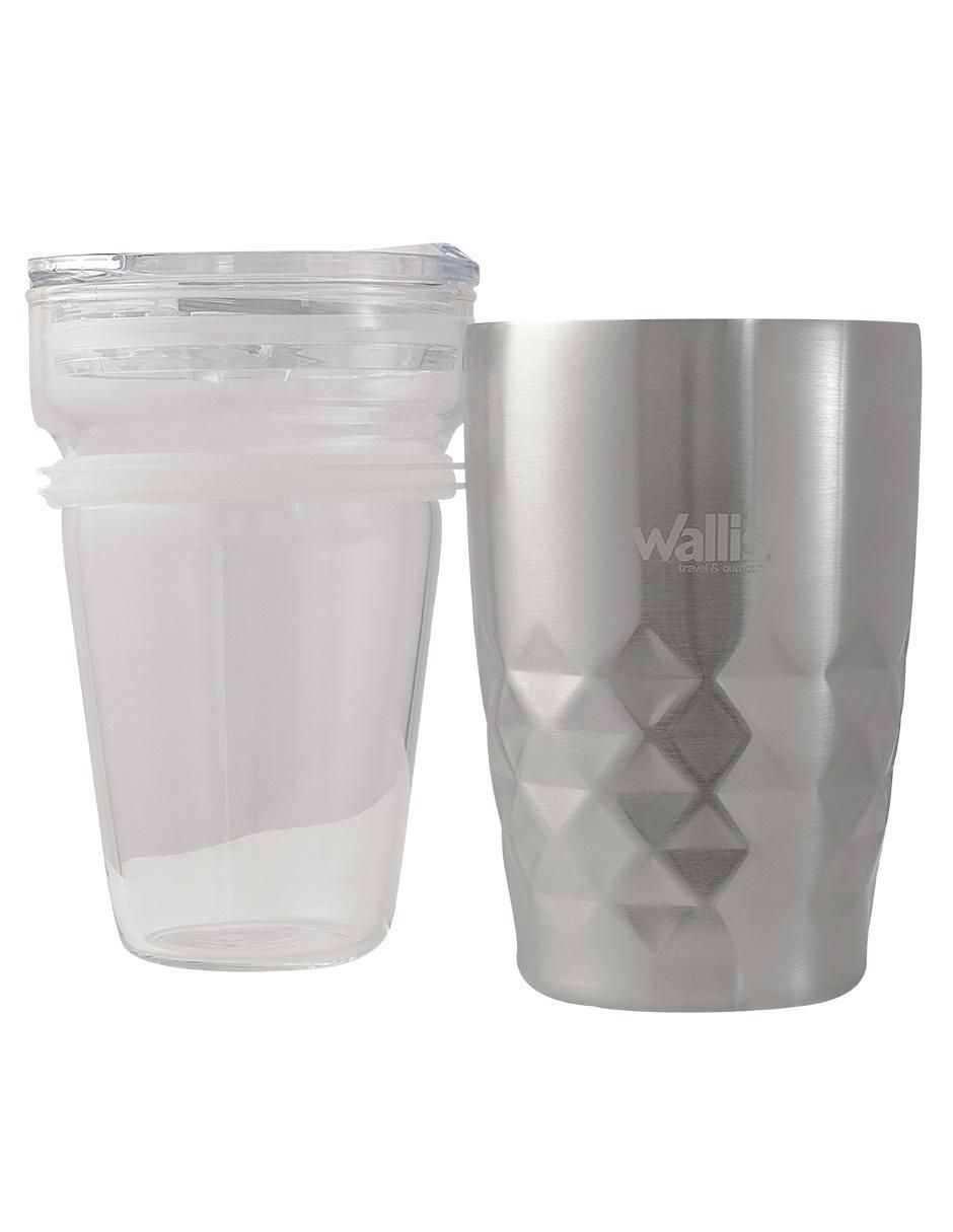 Termo de acero inoxidable con tapa a presión 350 ml 4