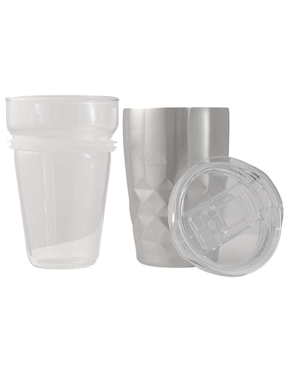 Termo de acero inoxidable con tapa a presión 350 ml 5