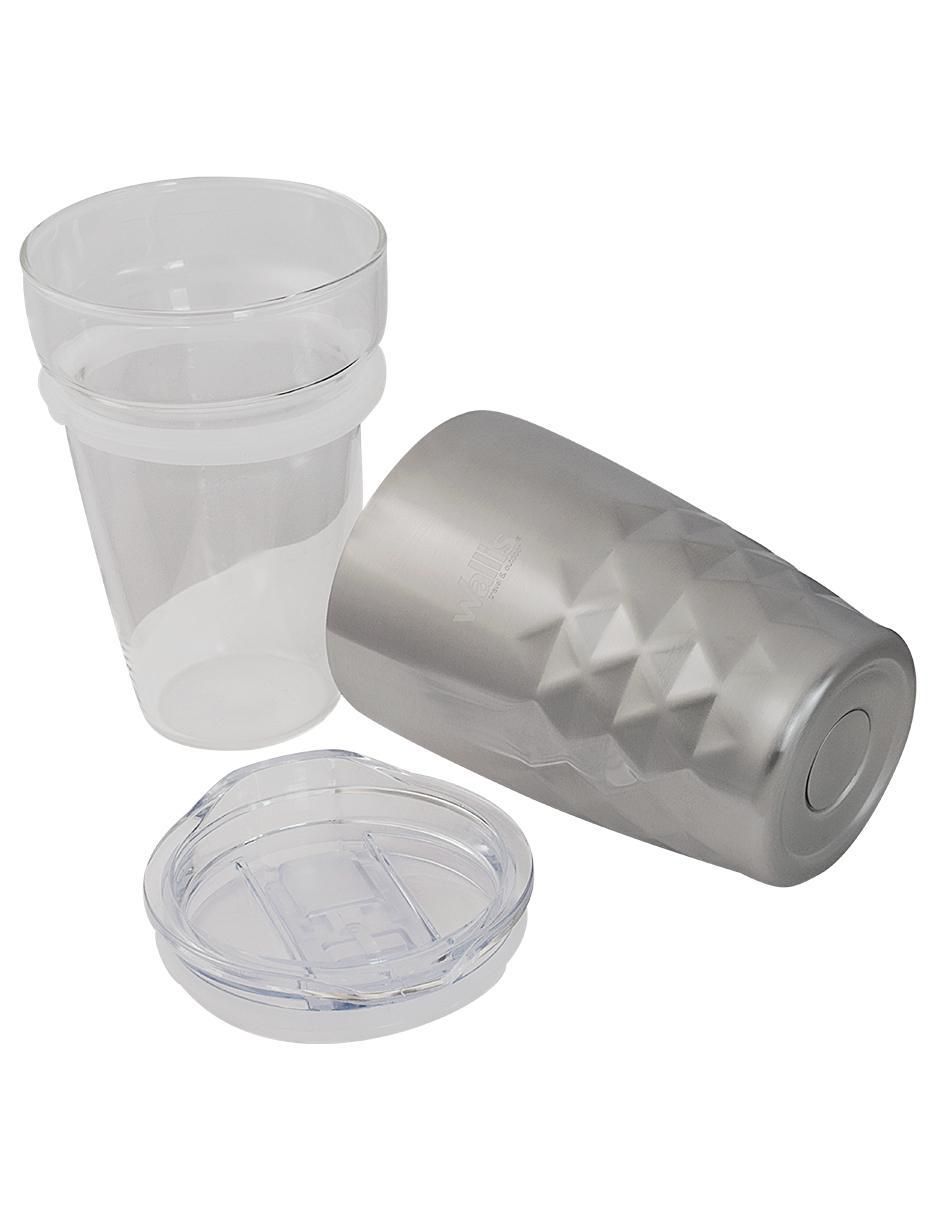 Termo de acero inoxidable con tapa a presión 350 ml 6