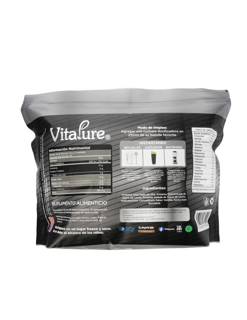 Whey con proteína whey isolate y vitaminas sabor vainilla de 2.2 kg 2