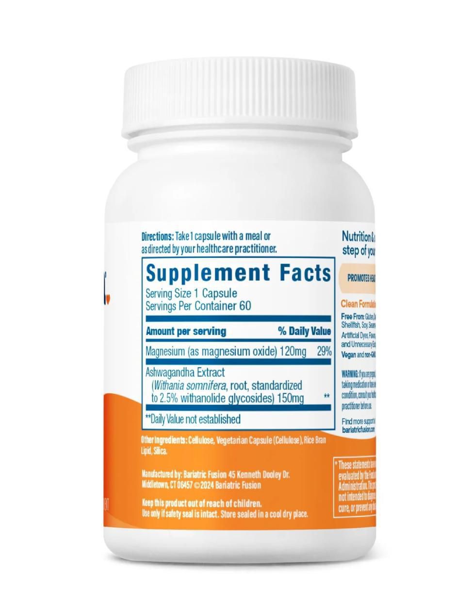Stress Support Bariátrico con ashwagandha y magnesio sabor natural de 60 cápsulas 4