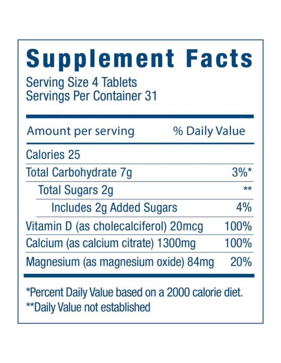 Calcium citrate Bariátrico con calcio sabor naranja de 124 tabletas 2