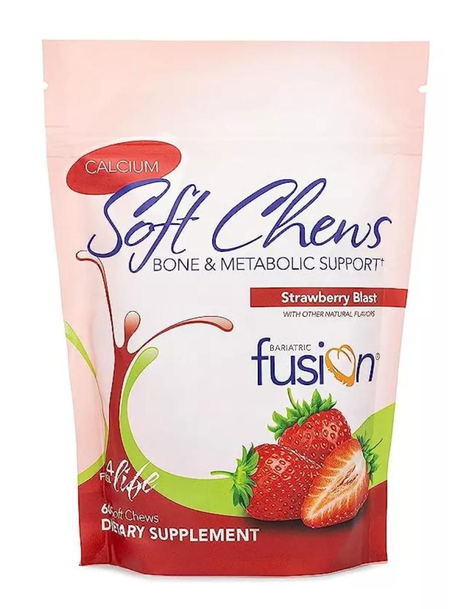 Strawberry Blast Bariátrico con calcio sabor fresa de 60 piezas Strawberry Blast Bariátrico con calcio sabor fresa de 60 piezas
