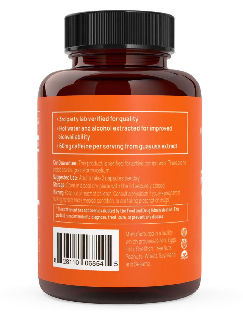 Realboost con cordyceps panax ginseng y amatea sabor natural de 60 cápsulas 3