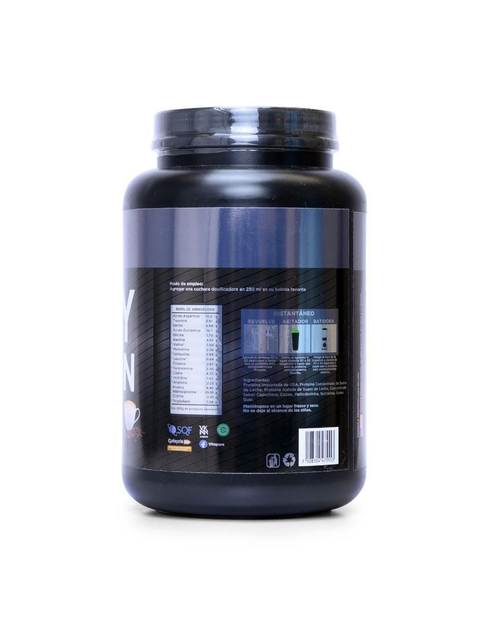 Whey Capuchino con proteína whey isolate y vitaminas sabor capuccino de 907 g 4