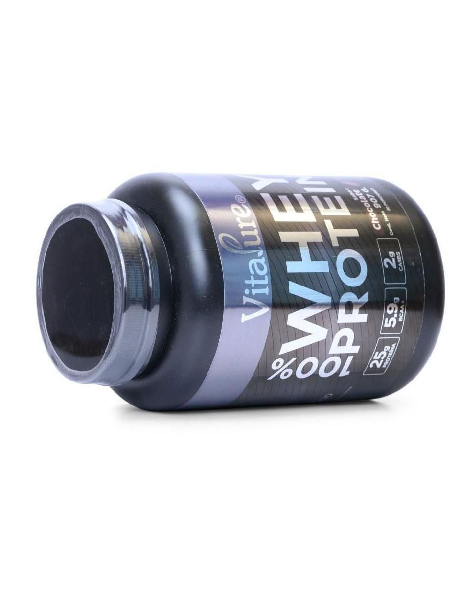 Whey protein con proteína isolate y vitaminas sabor chocolate de 907 g 2