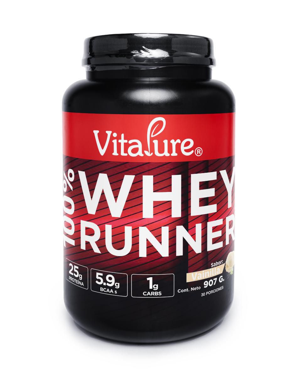 Whey Runner con proteína whey isolate y vitaminas sabor vainilla de 907 g Whey Runner con proteína whey isolate y vitaminas sabor vainilla de 907 g