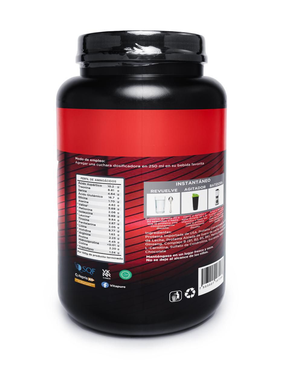 Whey Runner con proteína whey isolate y vitaminas sabor vainilla de 907 g 3
